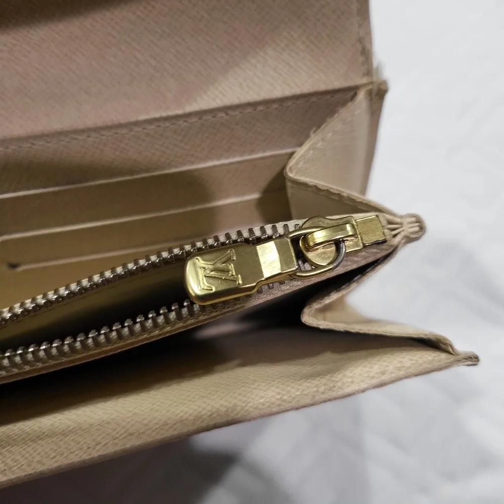 Louis Vuitton Damier Azur Canvas Sarah Long Wallet.  Authentic